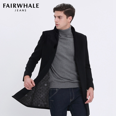 80元優惠券!Mark Fairwhale 馬克華菲 秋冬新款 男士中長款羊毛大衣 54.5%羊毛 2.7折 ￥318 - 天貓 | 逛丟 | 實時同步全網折扣