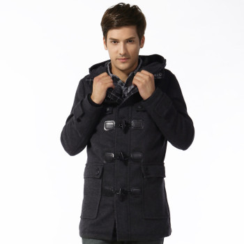 馬克華菲棉服 型格男裝 男士時尚呢子棉服大衣外套 熱賣冬裝 shake14158 098深混色灰 XL碼(180/96A)【圖片 價格 品牌 報價】