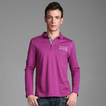 馬克華菲FAIRWHALE 男裝 時尚翻領(lǐng)純色長袖T恤 7111020706-036 L 【圖片 價格 品牌 報價】