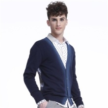 馬克華菲 2012男裝 時尚撞色長袖針織衫 7121407005 寶藍色 XXL【圖片 價格 品牌 報價】