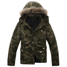 馬克華菲型格 男士休閑冬款加厚棉衣迷彩連帽外套3113014205 暗綠色 XXL【圖片 價格 品牌 報價】