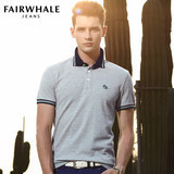 馬克華菲短袖t恤 2014夏裝新品短袖T恤 男士純棉純色正品翻領(lǐng)Polo衫 7063 093灰色 165/84A(S):“這個品牌的衣服挺好的,店鋪也很好,推薦一下” - 京東