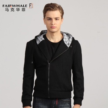 S馬克華菲新品男裝連帽夾克外套7113010218 099黑色 XXXL/190【圖片 價格 品牌 報價】