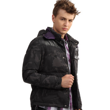 馬克華菲時尚休閑迷彩男裝修身潮流羽絨服7114015304 098深混色灰 50/L(175/92A)【圖片 價格 品牌 報價】