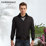 【品牌團】馬克華菲 男式黑色夾克外套 7113010220 黑色 L:“吃點飯蔡少芬吃的非常舒服” - 京東