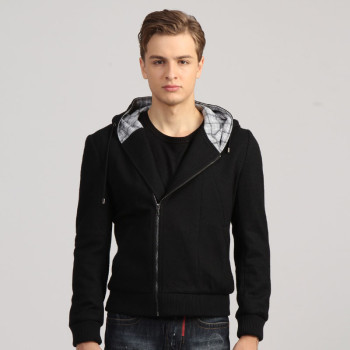 S馬克華菲2012冬季新品男裝連帽夾克外套原價955 099黑色 L/175【圖片 價格 品牌 報價】