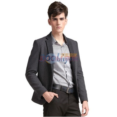 馬克華菲FAIRWHALE 熱賣簡約修身休閑西服：灰色 XXL 款穿搭指南