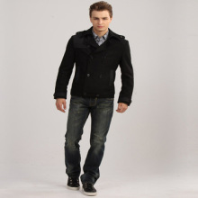 馬克華菲FAIRWHALE 雙排扣英倫拼接毛呢茄克 融合經典與時尚的男裝佳作