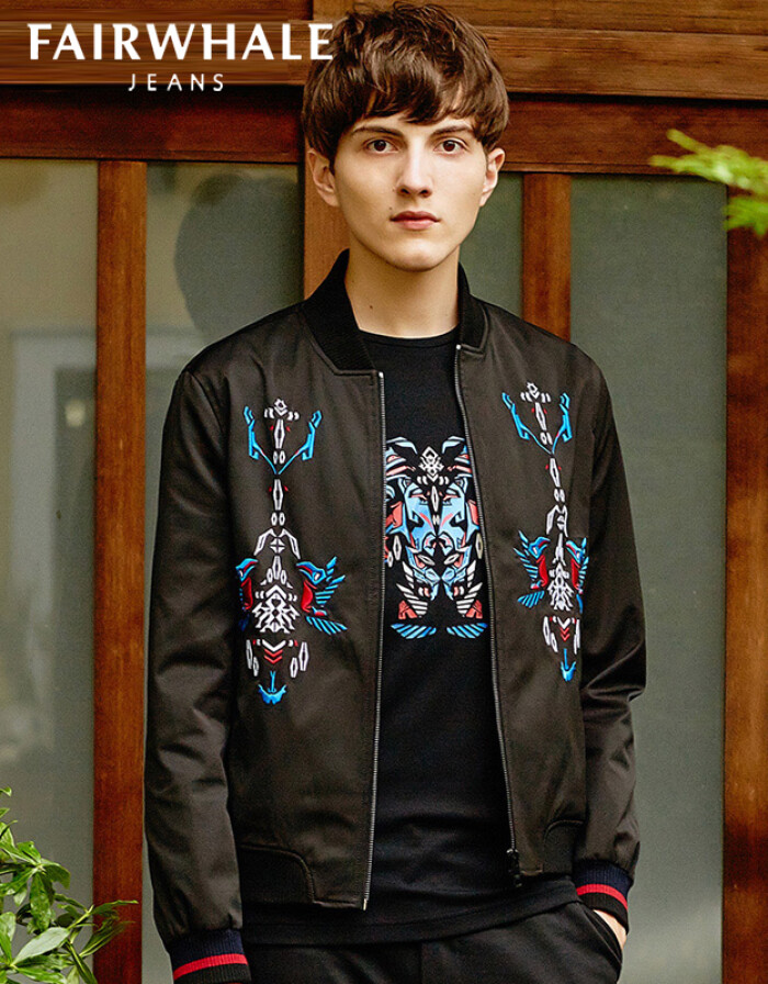 馬克華菲2016秋季新款刺繡棒球服——時尚與經典的完美融合